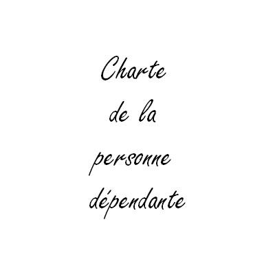 Charte de la personne dependante