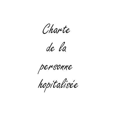 Charte de la personne hospitalisee